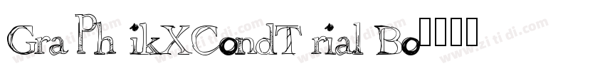 GraphikXCondTrial Bo字体转换